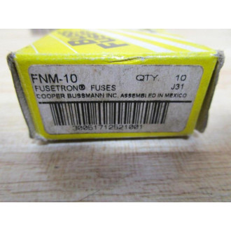 Buss FNM-10 Bussmann Fuse Cross Ref 4XC13 (Pack of 10)
