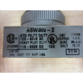 IDEC ASW300-2 Switch 3-Position ASW3002 - New No Box