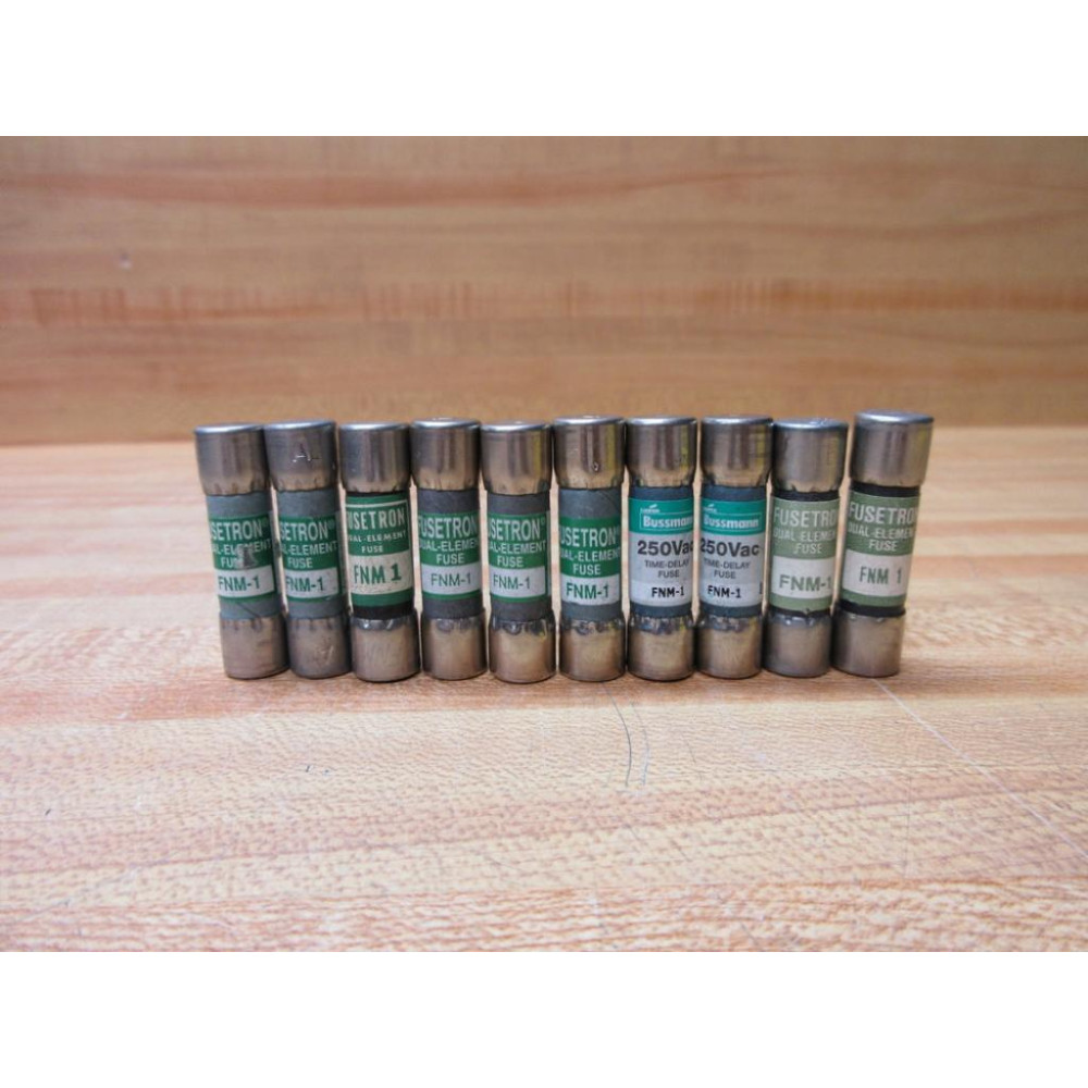 Buss FNM-1 Bussmann Fuse Cross Ref 6C207 (Pack of 10) - New No Box