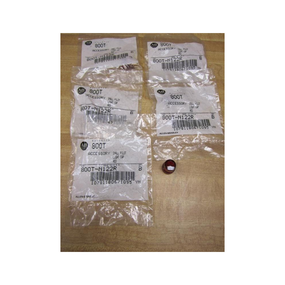 Allen Bradley 800T-N122R Lens Cap 800TN122R Series B (Pack of 5)