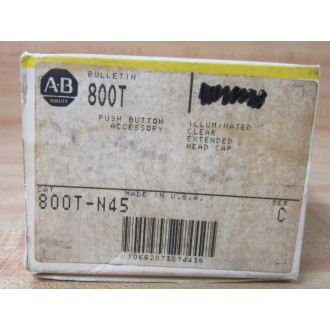 Allen Bradley 800T-N45 Clear Extended Head Cap (Pack of 5)