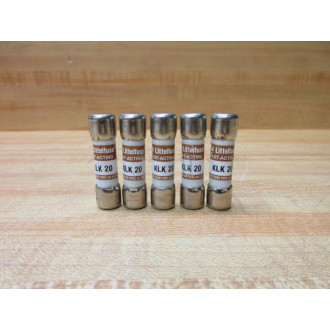 Littelfuse KLK 20 Fuse Cross Ref 486K17, KLK020 (Pack of 5) - New No Box