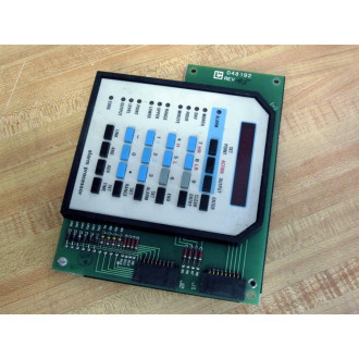 Leeds & Northrup 048192 Alarm Processor Control Board WKeypad - Used