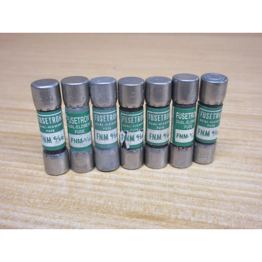 Buss FNM-610 Bussmann Fuse Cross Ref 4XC09 (Pack of 7) - New No Box