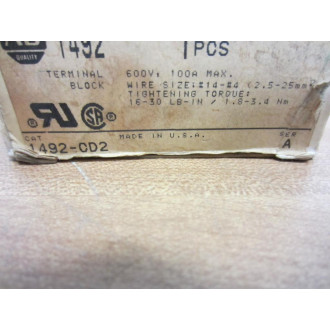 Allen Bradley 1492CD2 Terminal Block 1492-CD2 Series A (Pack of 37)