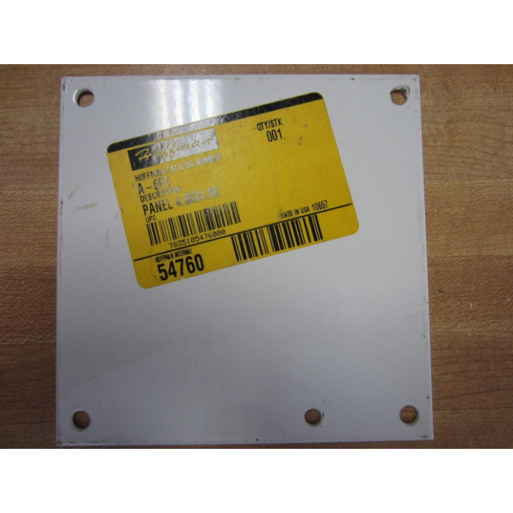 Hoffman A6P6 Panel 54760 5 Hole Mount (Pack of 6) - New No Box