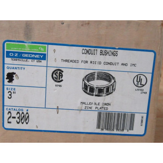 OZ Gedney 2-300 3" Threaded Conduit Bushing  2300 (Pack of 6)