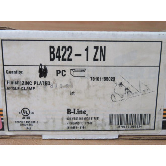 Cooper B422-1 ZN B Line 1" Angle Clamp  B4221ZN (Pack of 5)