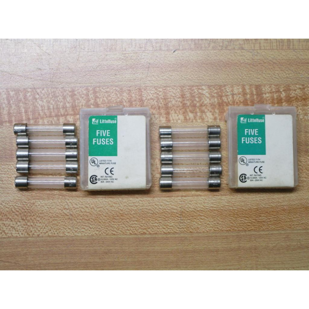Littelfuse 3AG-1A Fuse Cross Ref 4XH40 312, Fine Wire Element (Pack of 10)