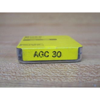 Bussmann AGC-30 Buss Fuse Cross Ref 4XH53 Formerly (3AG) Metal (Pack of 10)