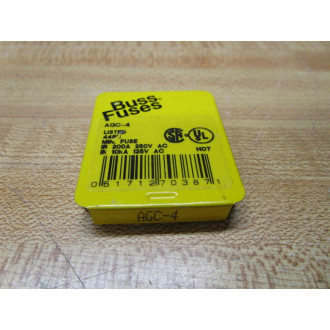 Buss AGC-4 Bussmann Fuse Cross Ref 4XH45 Jagged Wire Element (Pack of 10)