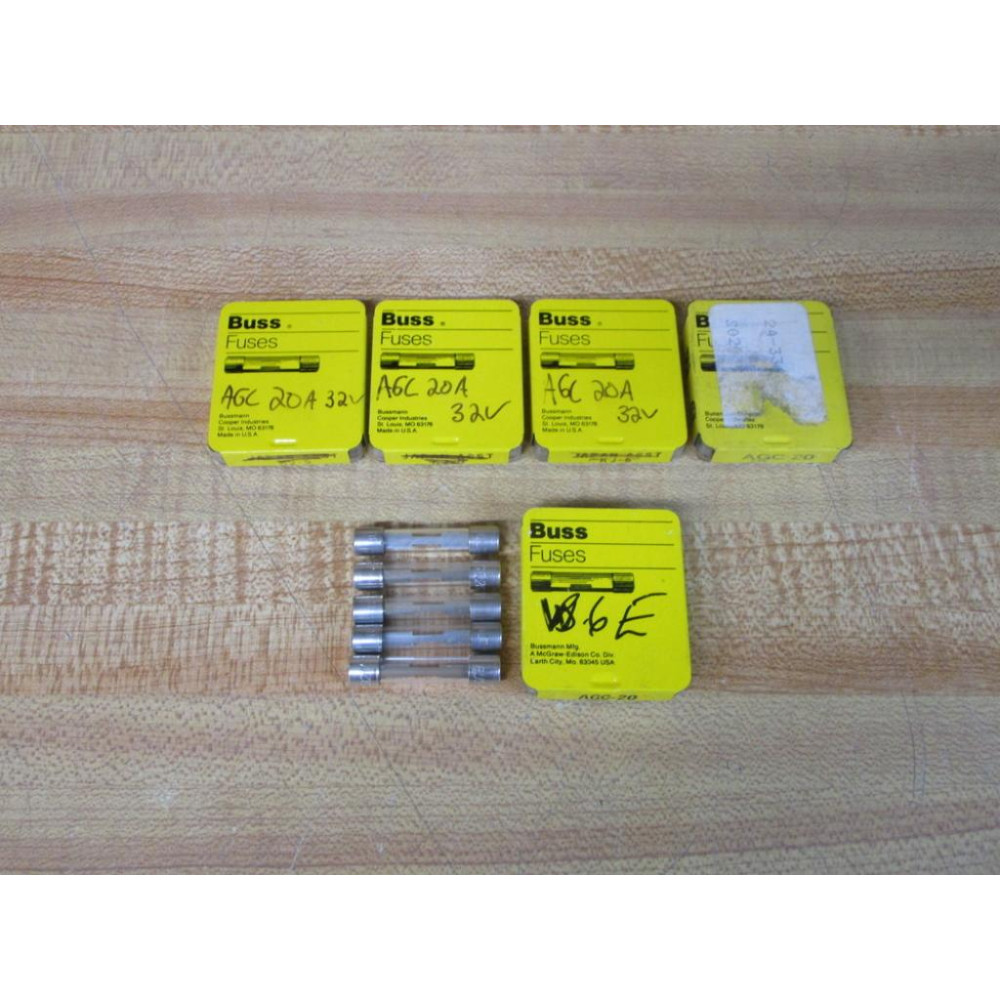 Buss AGC-20 Bussmann Fuse Cross Ref 4XH51 Metal Strip Element (Pack of 25)