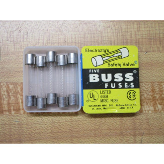 Buss MTH-5 Bussmann Fuse Cross Ref 1CN55 3AG 250V Jagged Element (Pack of 10)