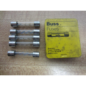 Buss AGC-8 Bussmann Fuse Cross Ref 4XH48 Jagged Metal Element (Pack of 5)