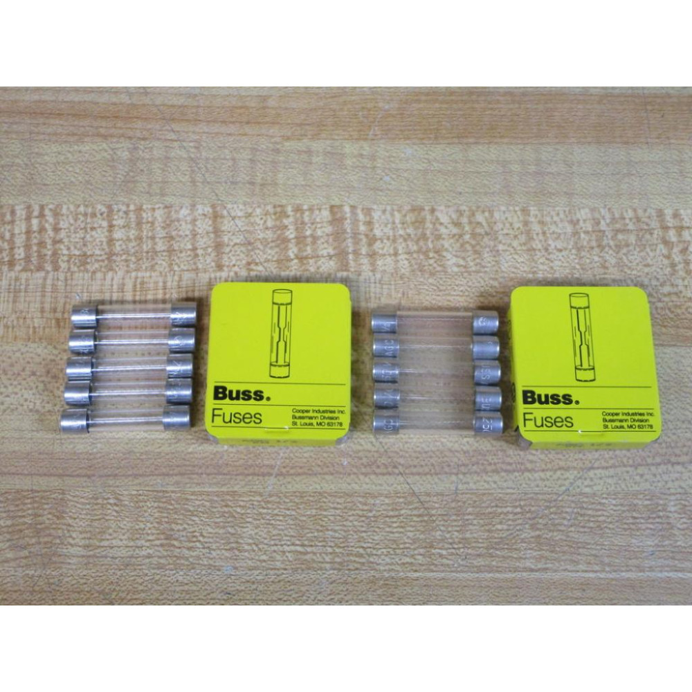 Buss AGC-12 Bussmann Fuse 3AG Ref 4XH38 Jagged Element (Pack of 10)