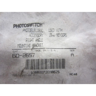Allen Bradley 60-2657 Right Angle Mount Bracket 602657 (Pack of 3)