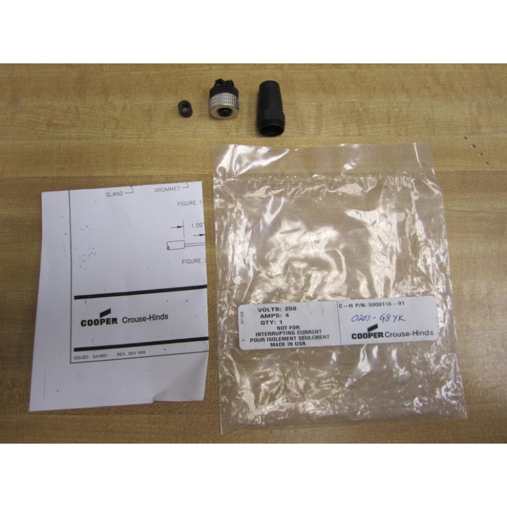 Crouse Hinds 5000118-91 Micro Female Plug