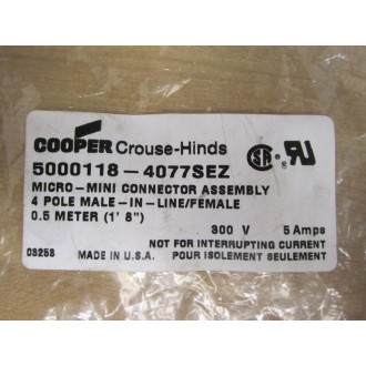 Crouse & Hinds 5000118-4077SEZ Micro-Mini Connector Assembly (Pack of 2)