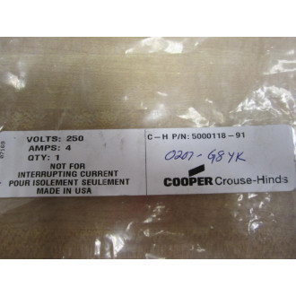 Crouse Hinds 5000118-91 Micro Female Plug