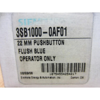 Siemens 3SB1000-0AF01 Blue Button 3SB10000AF01