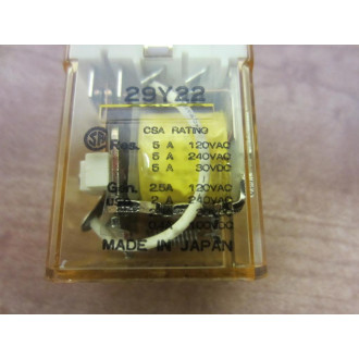 IDEC RM2S-U-DC24V Relay RM2S-U 24VDC (Pack of 5) - Used
