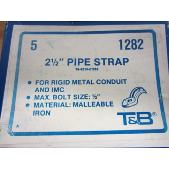 T&B 1282 2 12" Pipe Strap 78-6210-0 (Pack of 5)