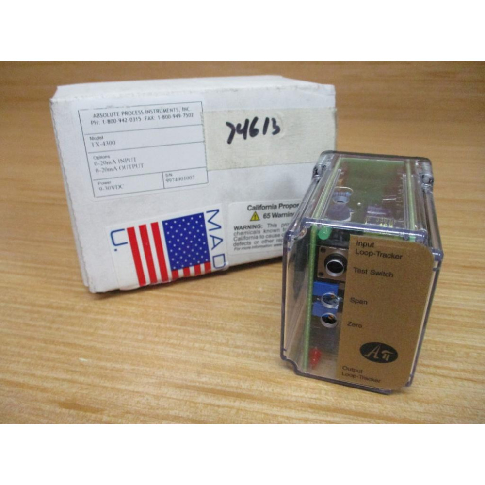 Absolute Process Instruments TX-4300 Isolation Transmitter Relay TX4300