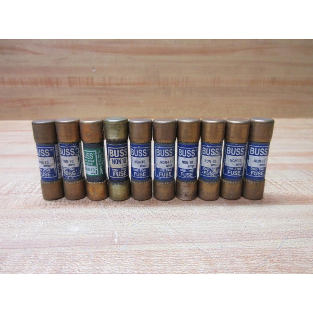 Buss NON-10 Bussmann Fuse Cross Ref 4XF89 (Pack of 10) - New No Box