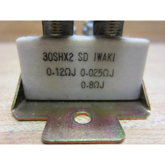 Iwaki 30SHX2 Block 0.8ΩJ 0.12ΩJ 0.025ΩJ - Used