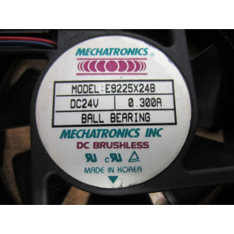 Mechatronics E9225X24B Fan DC Brushless DC24V 0.300A - Used