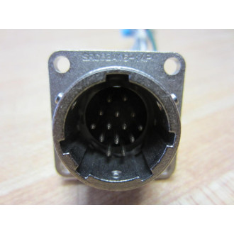 JAE SRCB2A16-14P Connector 14 Pin Male Panel Mount SRCB2A1614P - Used