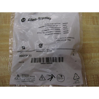 Allen Bradley 800FP-F3 Green Flush Button 800FPF3