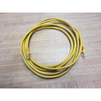 241SY-07 7' RJ45 Yellow LAN CAT 5e Network Cable 241SY07 (Pack of 2) - Used
