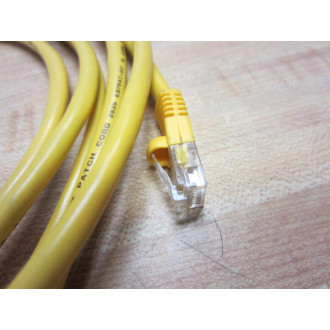241SY-07 7' RJ45 Yellow LAN CAT 5e Network Cable 241SY07 (Pack of 2) - Used
