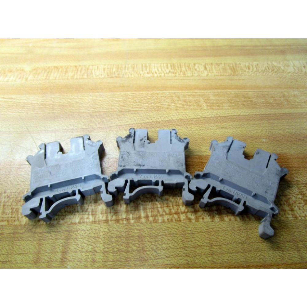 Phoenix Contact UK5N Terminal Block 3004362 (Pack of 3) - Used