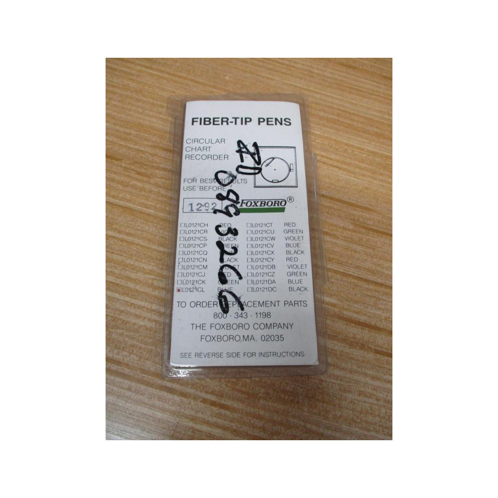 Foxboro L0121CL Chart Recorder Fiber-Tip Pens (Pack of 6)