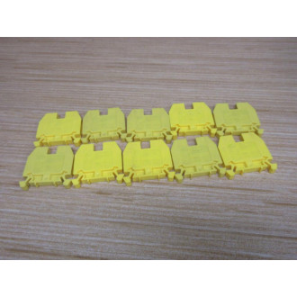 Allen Bradley 1492-W6-Y Terminal Block  1492W6Y Yellow (Pack of 10) - New No Box