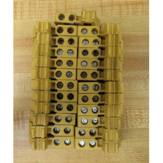 Phoenix Contact E-UK Terminal Block End 1201442 Yellow (Pack of 23) - Used