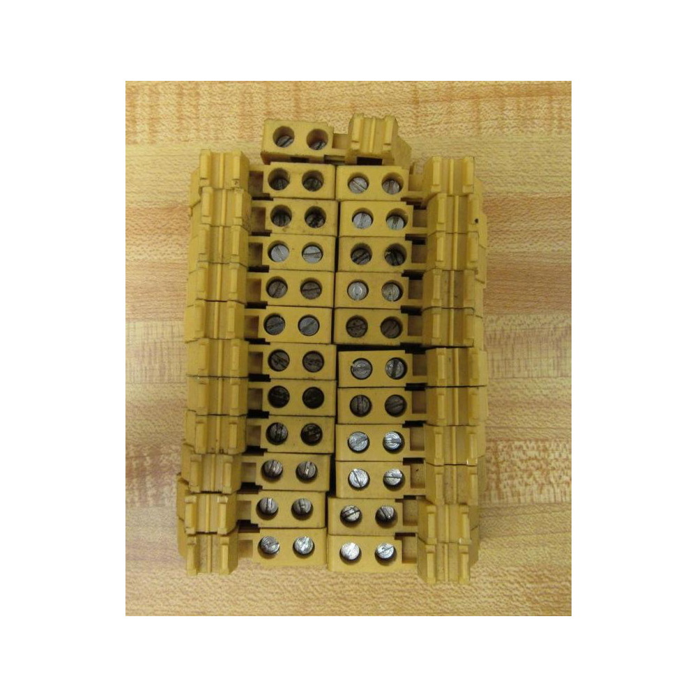 Phoenix Contact E-UK Terminal Block End 1201442 Yellow (Pack of 23) - Used