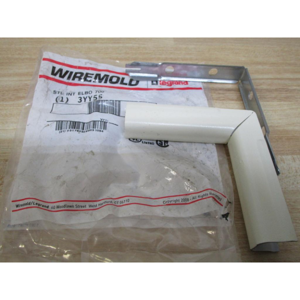 Wiremold 3YY55 Legrand Internal Raceway Elbow (Pack of 2)