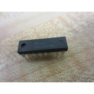National Semiconductor DM74LS670N Integrated Circuit (Pack of 4)