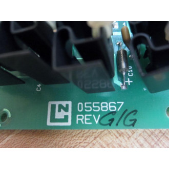 Leeds & Northrup 055867 Amplifier Board W4 Heat Sinks Rev.GG - Used