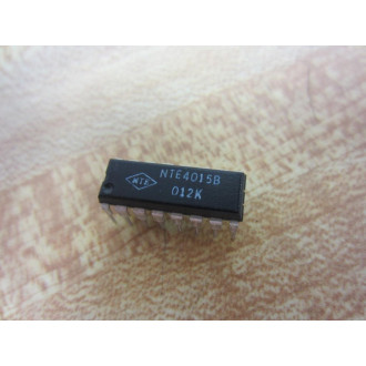 NTE NTE4015B 4015B Logic Ic (Pack of 3) - New No Box