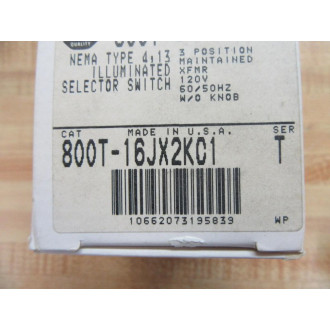 Allen Bradley 800T-16JX2KC1 Selector Switch White Knob
