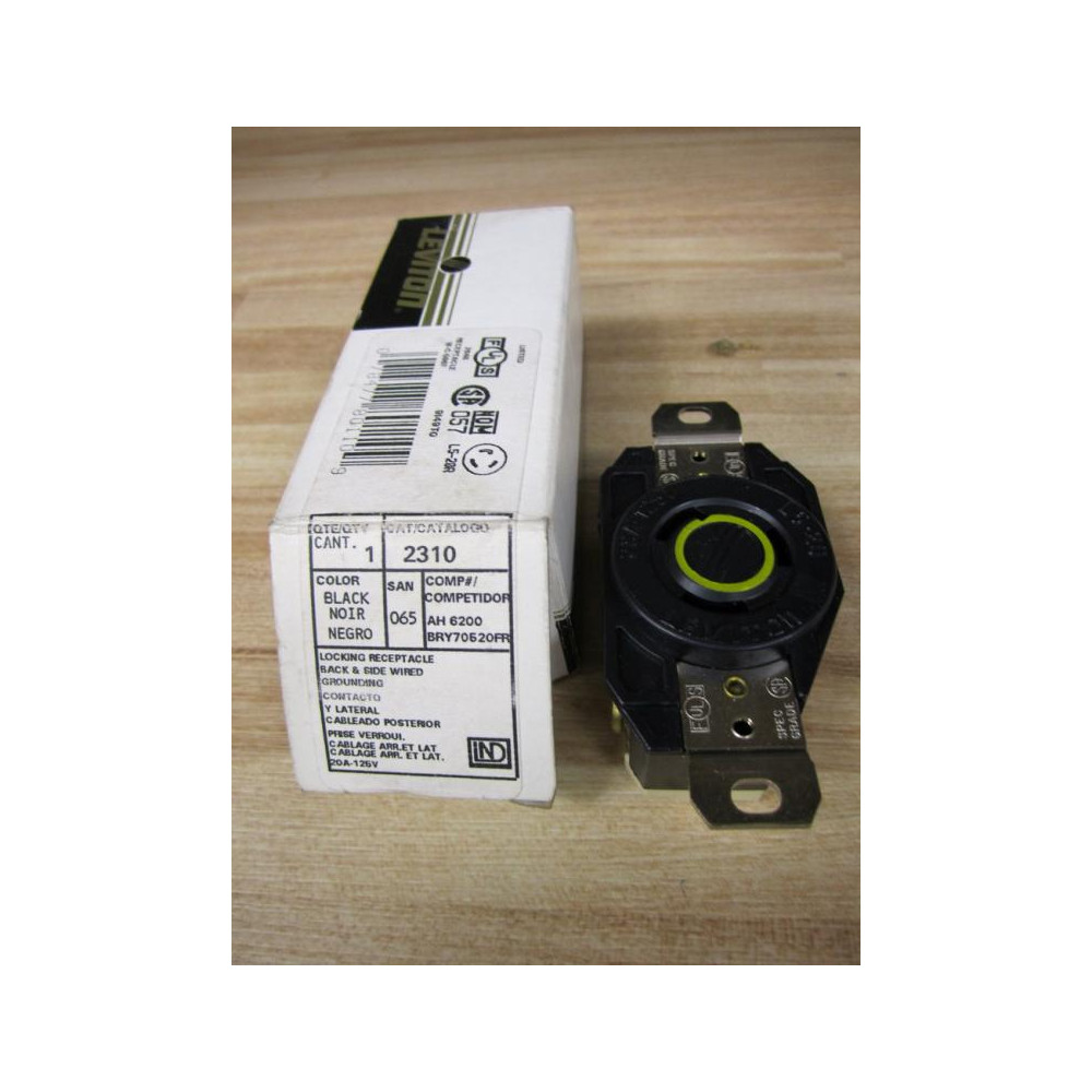 Leviton 2310 Locking Receptacle 20A 125V