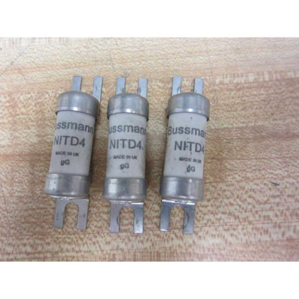 Bussmann NITD4 Fuse BS88.2:1988 (Pack of 3) - Used