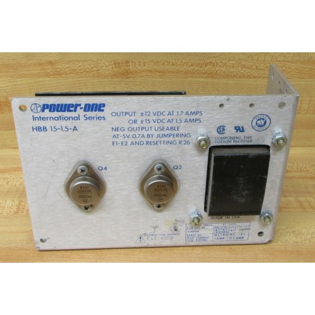 Power One HBB15-1.5-A Power Supply HBB1515A Circuit BoardBase Only - Used