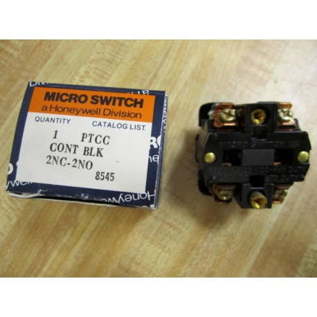 Micro Switch PTCB Honeywell Contact Block 2NC-2NO