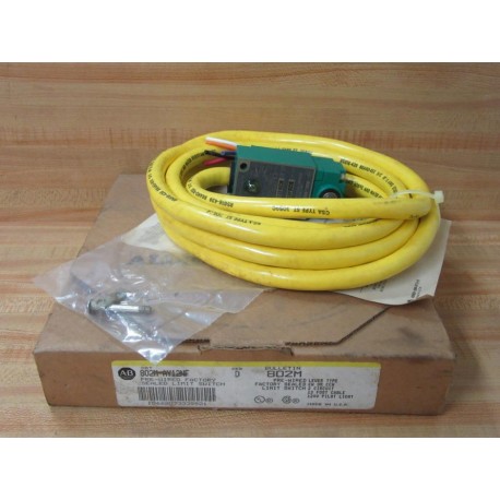 Allen Bradley 802M-AY12NF Pre-Wired Limit Switch 802MAY12NF