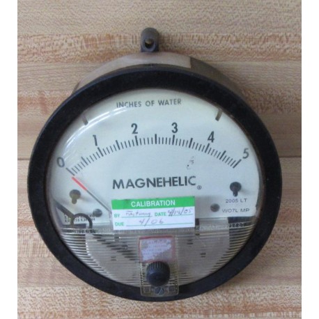 Dwyer 2005 LT Magnehelic Gauge 2005LT - Used